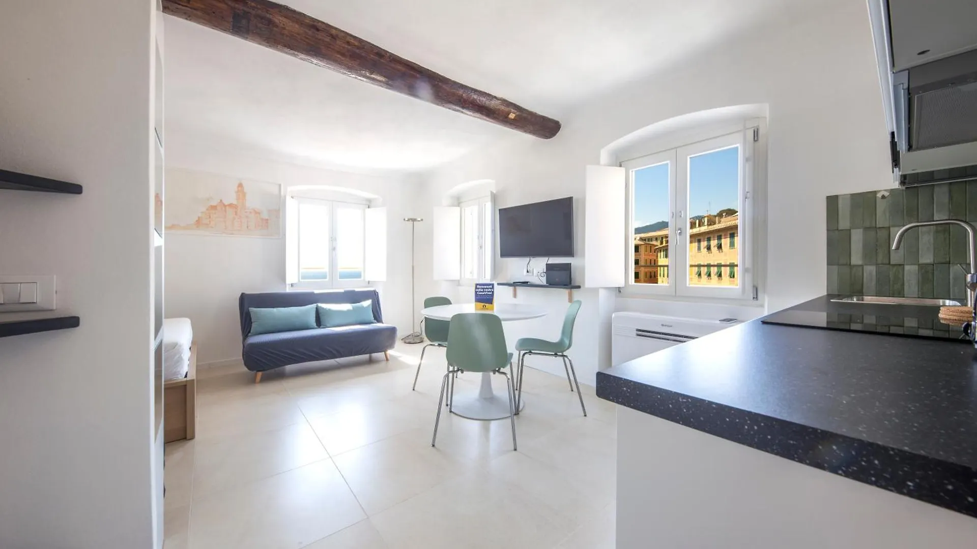 Casaviva - Elegant Seaview Studio In Camogli Apartamento